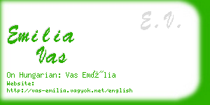 emilia vas business card